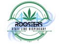 Rooster's State Line Dispensary's store logo.
