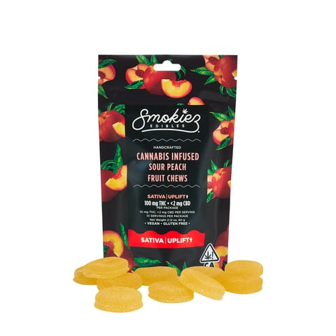 KB - SMOKIEZ - THC GUMMY - SOUR PEACH - 100MG