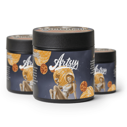 Artsy | Mandarin Space Cookies | Jar| 7G