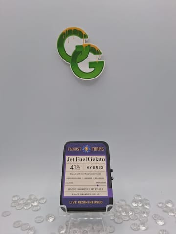Jet Fuel Gelato .5G Live Resin Infused Pre-Roll 5 Pack FFarms