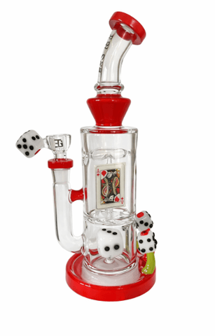 Casino Dice Water Bong - 11"