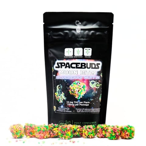 Spacebuds | Blueberry Muffin | Live Rosin Edibles | 100mg