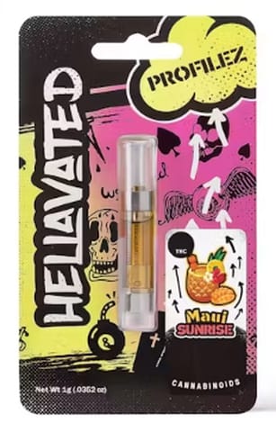 Hellavated | Vape Cart. | - Maui Sunrise | 1g 510