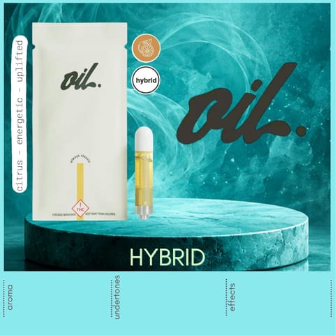 Tangerine Haze 1g Distillate Vape Cartridge by Oil by Craft | Golden Rookie