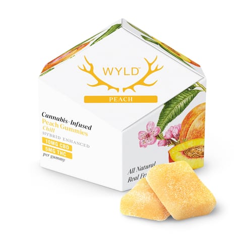 Wyld CBD Gummies | 2:1 Peach Hybrid 50mg