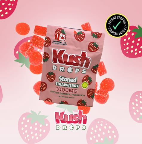Kush Drops | SINGLE | 100mg THC | Stoned Strawberry