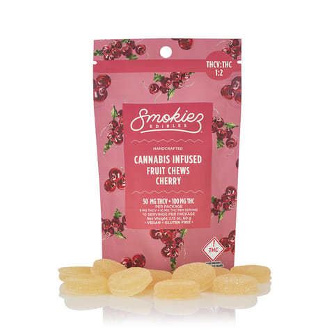 Smokiez Fruit Chews | Cherry THCV:THC 1:2 100mg Rec