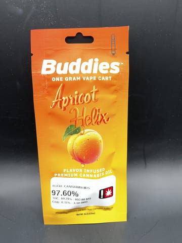 Buddies | Apricot Helix Flavored Distillate | 1g