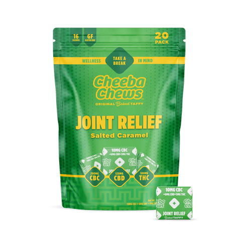 Cheeba Chews Wax Wrap |  Joint Relief Caramel CBD & CBC 250mg Med