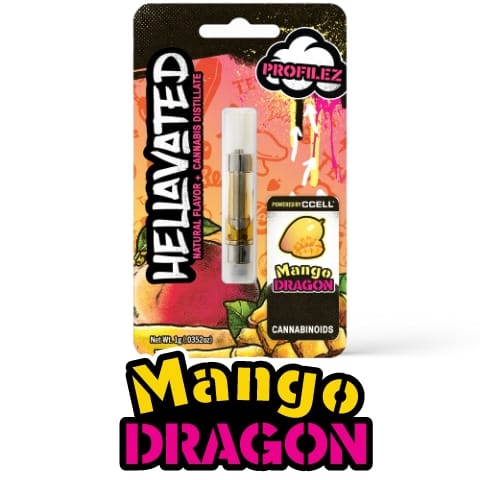 Hellavated Profilez Cartridge | Mango Dragon 1g
