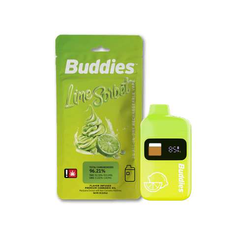 Lime Sorbet 2g Flavored Disposable Cartridge (Buddies)