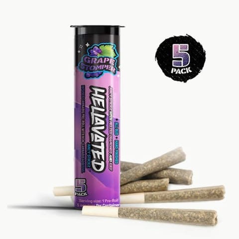 Hellavated Juicy Stickz 5 Pack | Grape Stomper 2.67g