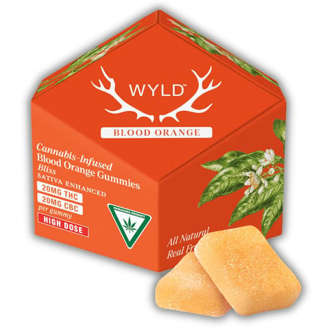 WYLD | Gummies | - Blood Orange 1:1 THC:CBC | 10mg x 10