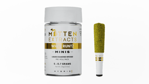 White Runtz - Mitten Extracts - Pre-Roll - Infused - Minis - Hybrid - 3.5g**