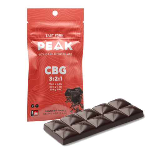 CBG DARK CHOCOLATE BAR | 3:2:1/CBG:CBD:THC | 30MG THC TOTAL