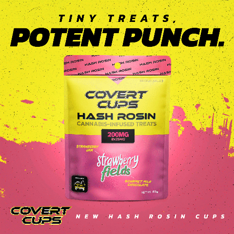 Strawberry Fields - Covert Cups - Rosin 200mg - 8x25mg