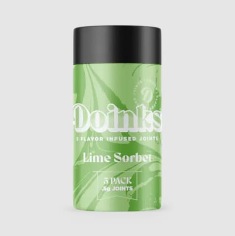 Doinks Infused Joint 5 Pack | Lime Sorbet 2.5g Rec