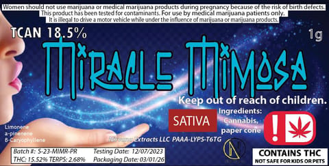 Nirvana | Pre-Roll | 1G - Miracle Mimosa