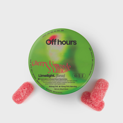 Off Hours - Gummies 10:2:2 100mg - Limelight (Focus)