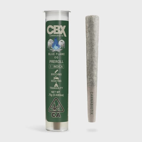 CBX | Blue Flame | Preroll | Indica | 0.75g