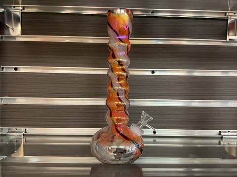 Orange And Black Slim Bong