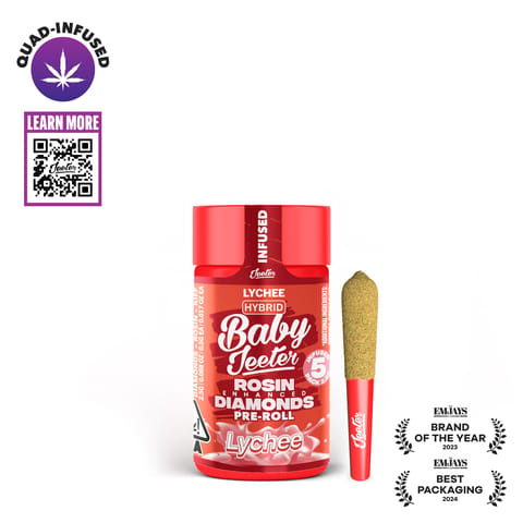 KB - JEETER - INFUSED PREROLL MULTIPACK - QUADS LYCHEE - 2.5G
