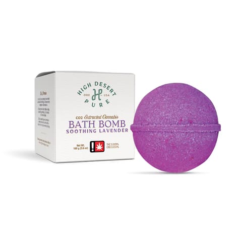 Bath Bomb Soothing Lavender 1:1 THC/CBD (High Desert Pure)