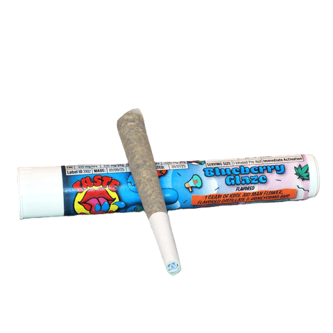 TASTE BUDZ FLAVOR INFUSED PRE-ROLL | BLUEBERRY GLAZE | HYBRID | 1 GRAM