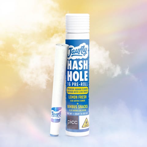 Jaunty - 1g Infused Hash Hole Preroll - Lemon Fresh