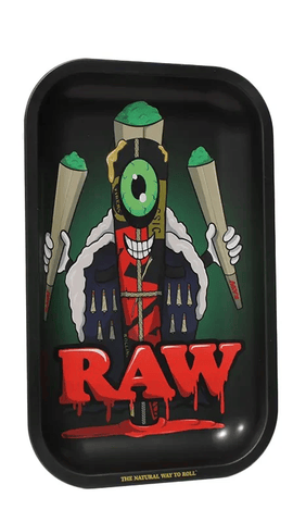 RAW 7x11" Metal Rolling Tray | Cone Monster