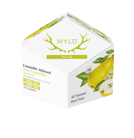 Wyld | Gummies | Pear | Hybrid 100mg THC 100mg CBG