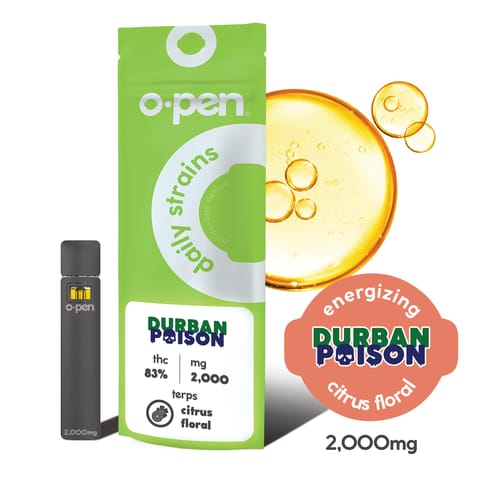 O.Pen Daily Strains All In One | Durban Poison 2g Med