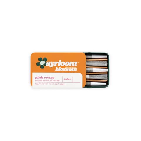 Ayrloom | Pink Rozay | Infused Prerolls 5 Pk | 3g