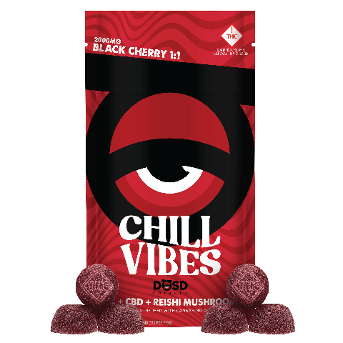 DOSD Nano Vibes | Chill Vibes - Black Cherry 1:1 2000mg Med