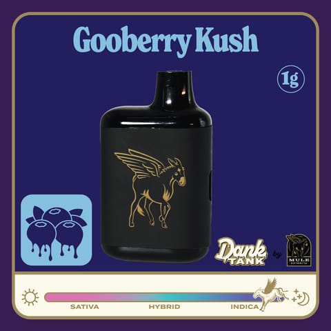 Mule Live Resin Dank Tank | Gooberry Kush Indica 1g
