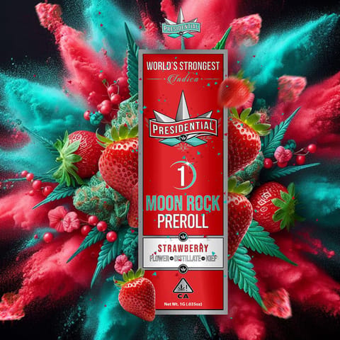 KB - PRESIDENTIAL - INFUSED PREROLL - STRAWBERRY - 1G