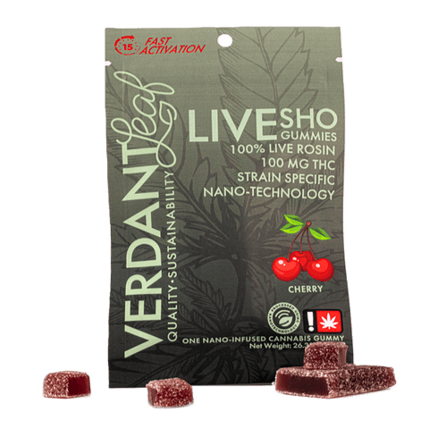 ROSIN NANO GUMMY | CHERRY | DULCE DE PAPAYA | INDICA DOMINANT HYBRID | 100MG TOTAL | 1 SCORED GUMMY