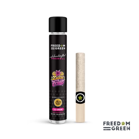 Freedom Green - Hand Rolls - Zuzu Fruit - 1.5g Pre Roll