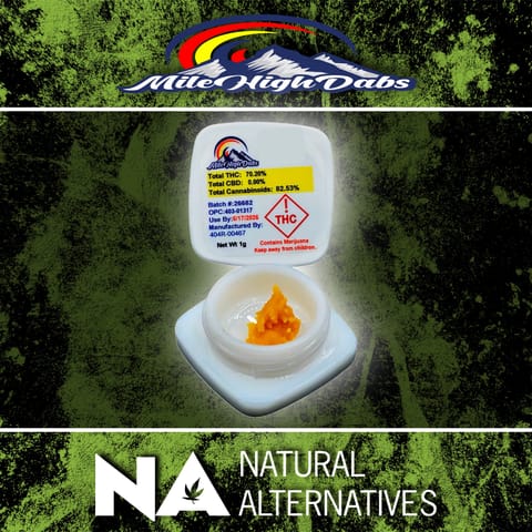 Mile High Dabs 4g Sugar Wax Bucket Ghost Train Haze