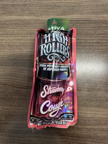 1G Infused High Rollers Strawberry Cough