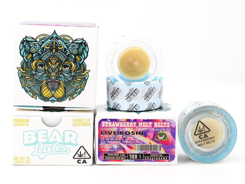 BEAR LABS - ROSIN BADDER - STRAWBERRY MELT BELTZ TIER 1 - 1G