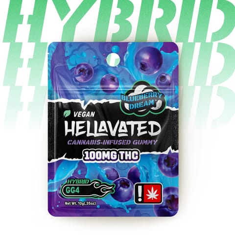 Blueberry Dream 100mg Gummy (Hellavated)