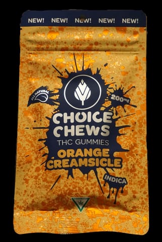 Choice - 200mg Gummies - Orange Creamsicle (Indica)