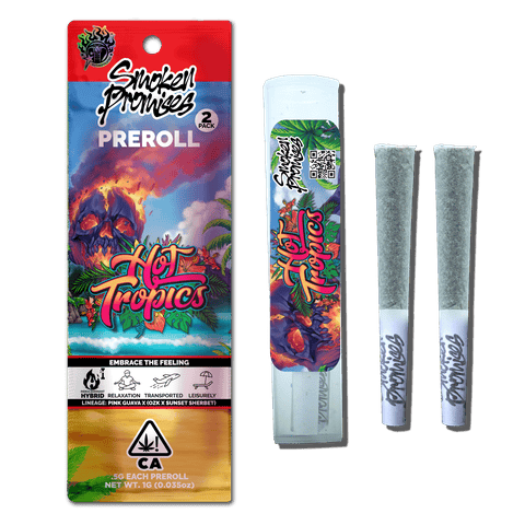 SMOKEN PROMISES - INDOOR PREROLL MULTIPACK - HOT TROPICS - 1G