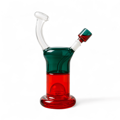 Cheech Glass - Green Red Glyserin Freezable Waterpipe