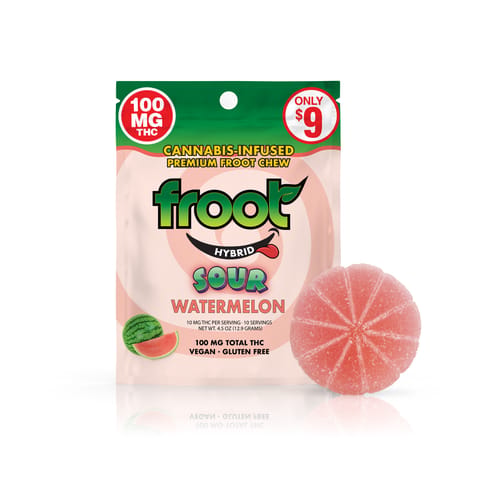 KB - FROOT - THC GUMMY - SOUR WATERMELON - 100MG