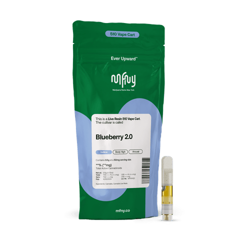 MFNY -  Live Resin 510 Cart .5g - Blueberry 2.0