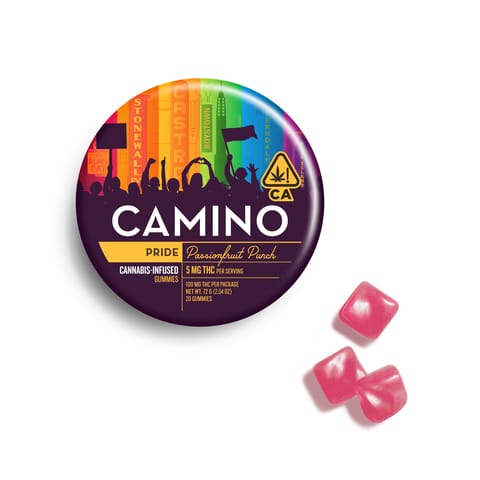 KB - CAMINO - THC GUMMY - PRIDE PASSIONFRUIT PUNCH - 100MG