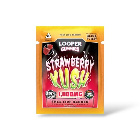 Looper 2 Pk Live Badder Gummies Strawberry Kush