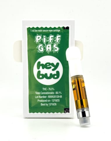 Piff Gas 1ml Live Resin Sauce Vape Cartridge